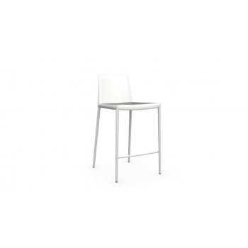 Tabouret Bohème de Calligaris rembourré en cuir régénéré