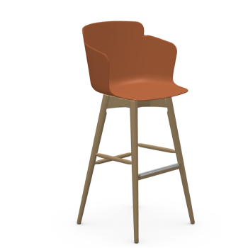 Tabouret Calla S/P LR en polypropylène ou rembourré