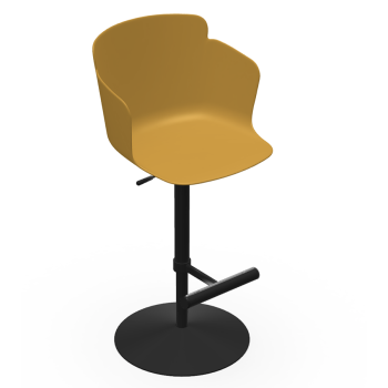Tabouret Calla S/P SG en polypropylène ou rembourré, réglable en hauteur