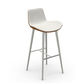 Tabouret Dalia M TS en métal et assise rembourrée par Midj