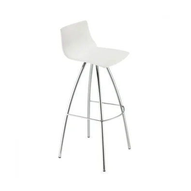 Tabouret Scab Design Day, hauteur 82 cm, en technopolymère et acier
