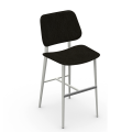 Tabouret Joe M CU en cuir par Midj