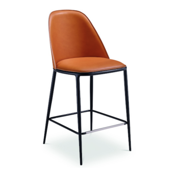 Tabouret Joe M CU en cuir par Midj