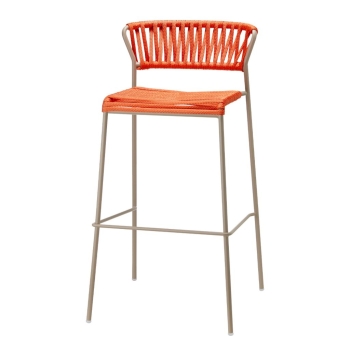 Tabouret Lisa Filò en sangle de corde nautique par Scab design