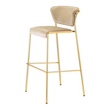 Tabouret Lisa avec coque rembourrée, par Scab Design
