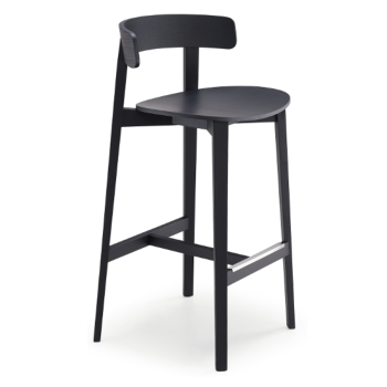 Tabouret en bois Maya L LG par Midj