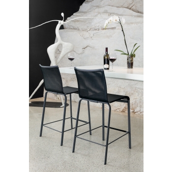 Tabouret Net de Bontempi pour l'intérieur et l'extérieur