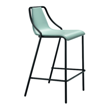 Tabouret Ola en métal pour intérieur et extérieur empilable par Midj
