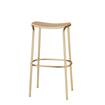 Tabouret Trick Wood en chêne et métal par Scab Design
