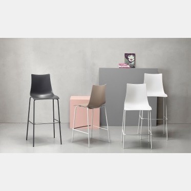 Tabouret zèbre en technopolymère par Scab design