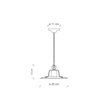 SUSPENSION ANTIQUE D.25 RETRO'GRUNGE C1431