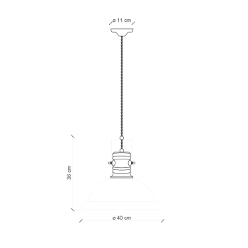 SUSPENSION D.40 RÉTRO'INDUSTRIELLE C1690