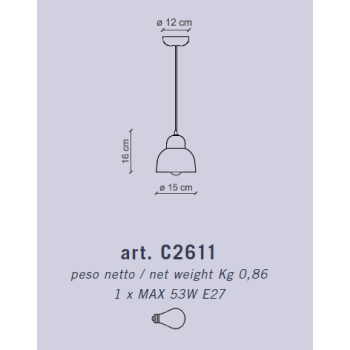 SUSPENSION GRANDE DÉCO' BERIMBAU C2611