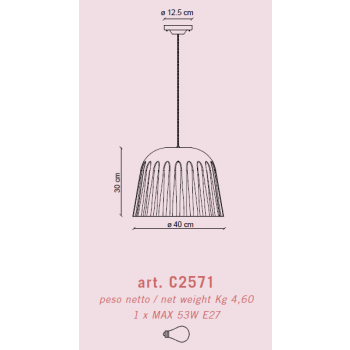 GRANDE SUSPENSION DÉCO' MADAME GRES C2571