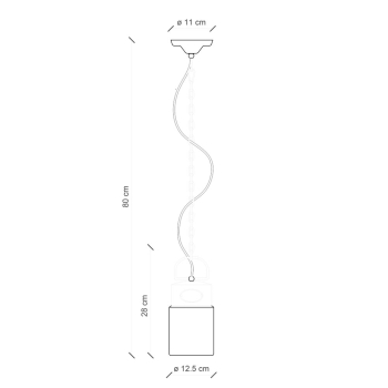 Lampe à suspension RETRO' INDUSTRIAL C1620 par Ferroluce