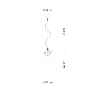 SUSPENSION RÉTRO' INDUSTRIELLE C1750