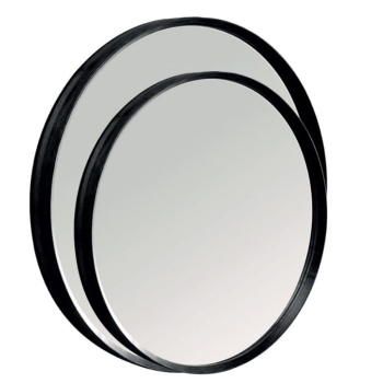 Cipì Ordina Round CP601 miroir avec cadre en bambou