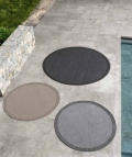 Tapis rond Talenti Quadro pour l'extérieur
