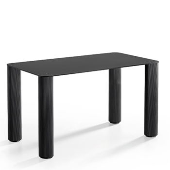 Table basse Guapa en métal et cuir par Midj