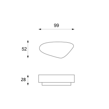 Table basse Trapezio de Stones