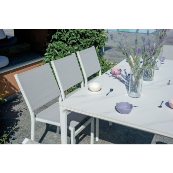 Table Alghero blanche de Greenwood