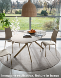 Table Connubia Giove avec plateau en céramique, disponible immédiatement.