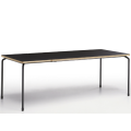 Table extensible Master avec structure en métal et plateau Fenix par Midj