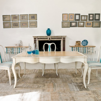 Table ronde Tonin Casa Arago en bois extensible