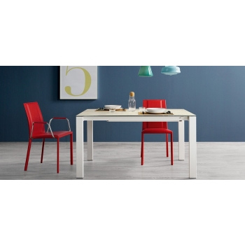 Table extensible en métal Badù par Midj