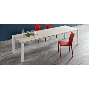Table extensible en métal Badù par Midj