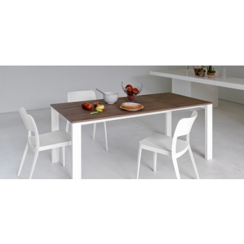 Table extensible en métal Badù par Midj