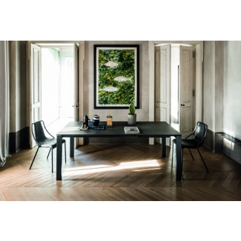 Table extensible en métal Badù par Midj