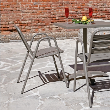 Table Calipso gris tourterelle de Greenwood