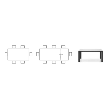 Table extensible Dorian CB4815-R 160 A de Connubia