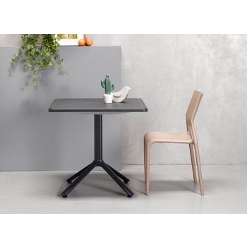 Table Eco Fixe plateau lisse 70x70 Scab Design