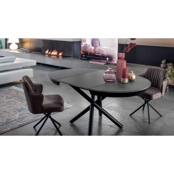 Table ronde Fahrenheit d'Altacom fixe ou extensible