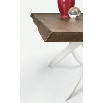 Table fixe 250 Artistico de Bontempi en verre ou en bois