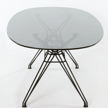 Table fixe elliptique Bontempi Sander 200 cm pour l'intérieur