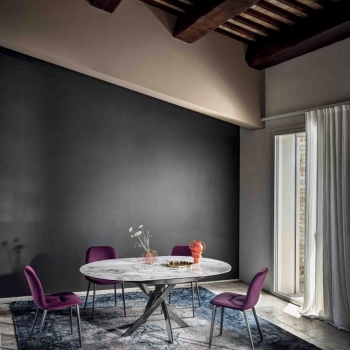 Table fixe et extensible Barone Bontempi Casa