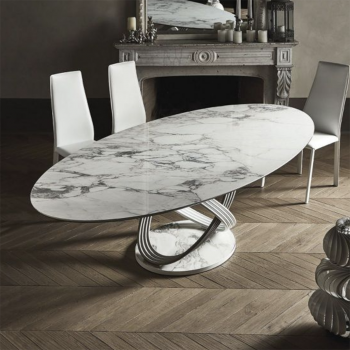 Table fixe et extensible Fusione de Bontempi