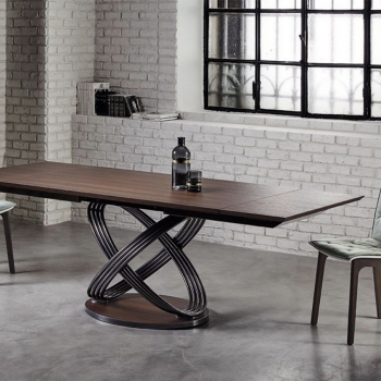 Table fixe et extensible Fusione de Bontempi