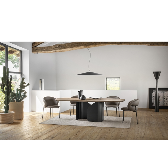 Table fixe elliptique Twins par Calligaris