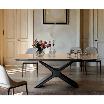 Table fixe ou extensible Calliope par Tonin Casa