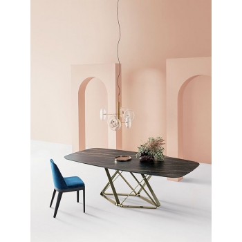 Table fixe ou extensible Delta Bontempi Casa