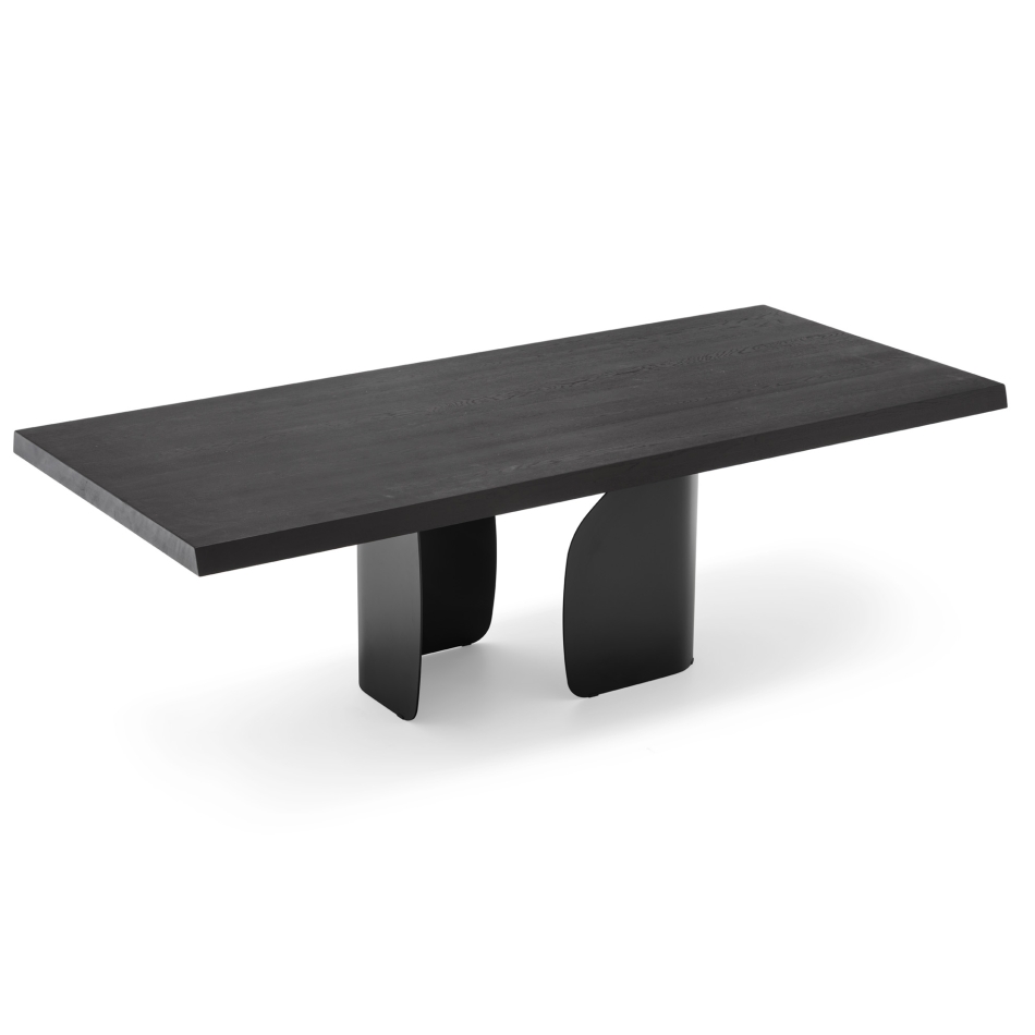 Table rectangulaire fixe Twins par Calligaris