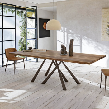 Table en métal Forest par Midj