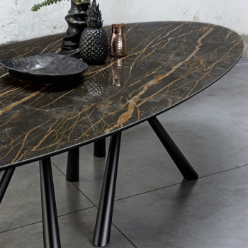 Table en métal Forest par Midj