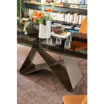 Table en forme de tonneau Gemini CB4873-SG par Connubia