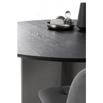 Table ronde fixe Magnum de Bontempi avec base en béton