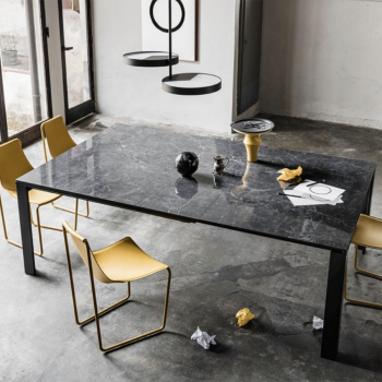 Table en métal Marcopolo par Midj